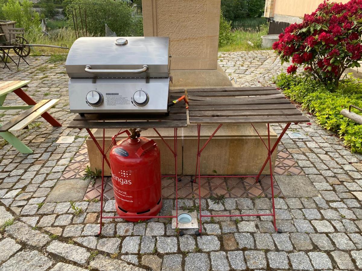 Ferienwohnung Wachstube Mit 3 Schlafraeumen Im Rittergut Leppersdorf Wachau Eksteriør bilde