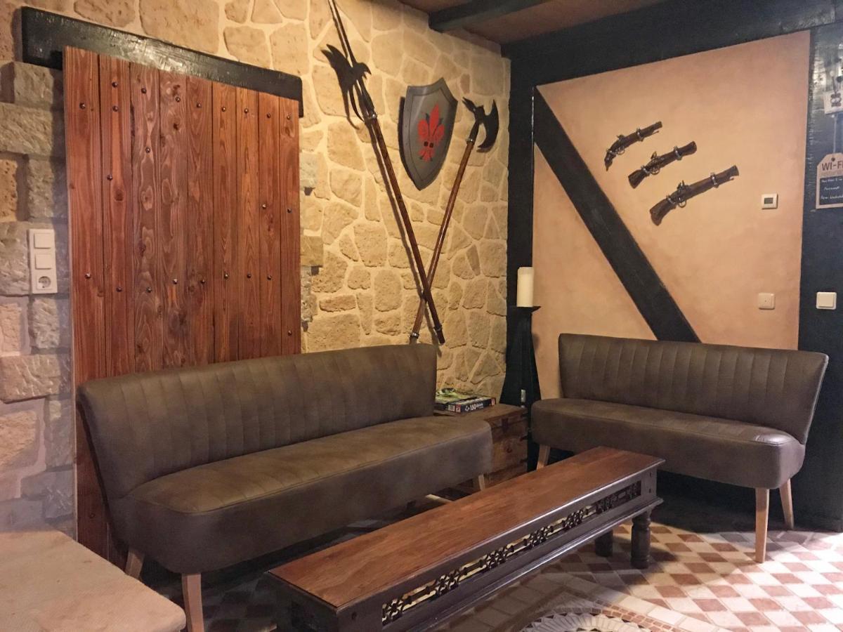 Ferienwohnung Wachstube Mit 3 Schlafraeumen Im Rittergut Leppersdorf Wachau Eksteriør bilde